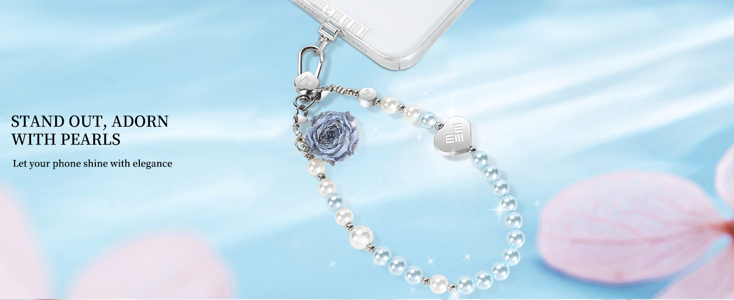 phone pearls strap