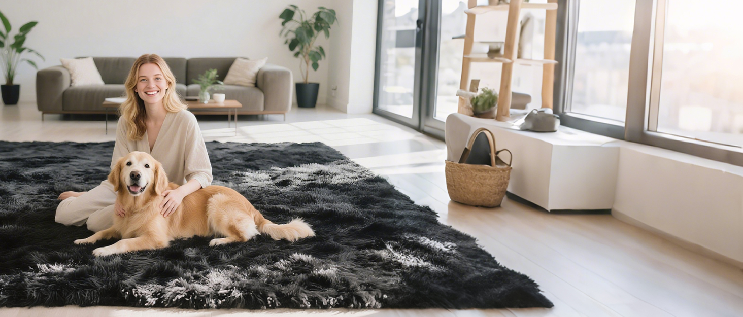 yongyangjuxin Fluffy Rug Shaggy Area Rug
