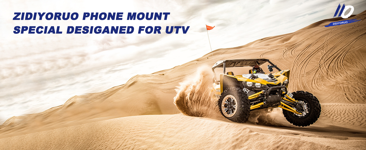 UTV sxs cell phone holder off road phone mount for utv polaris rzr cam am Kawasaki Teryx x3