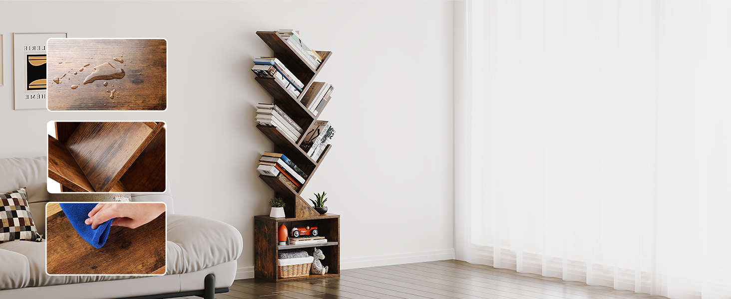 MDF material bookcase high quality material