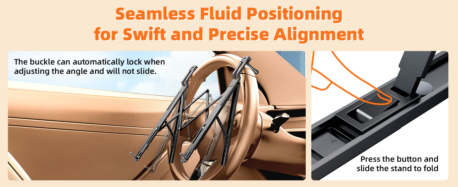 Car Laptop Mount Steering Wheel Tray Holder