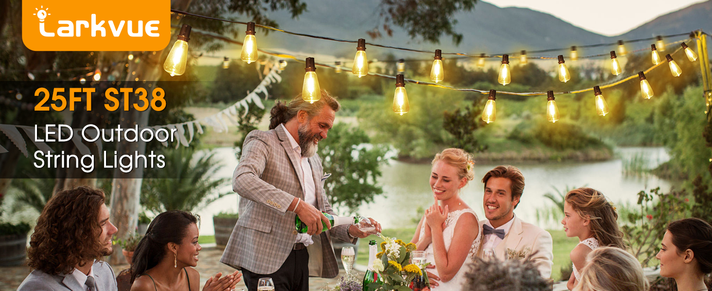 25ft St38 led string lights outdoor