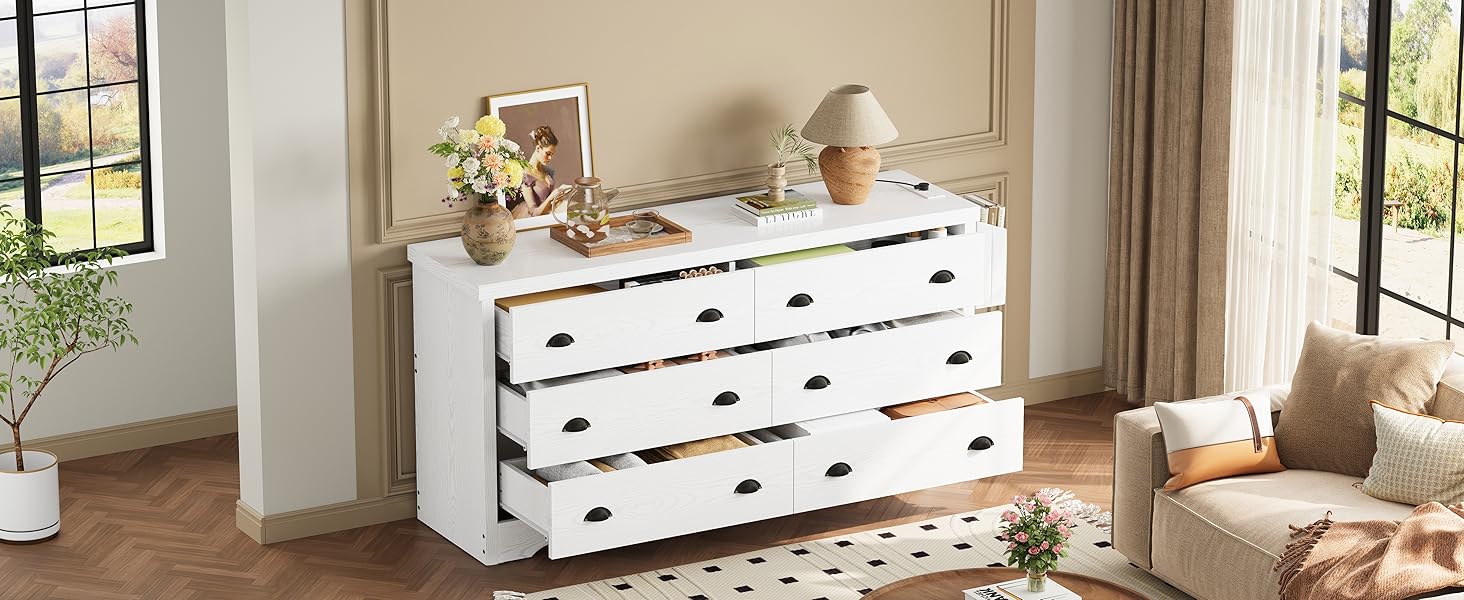 Dresser for Bedroom 6 Drawer