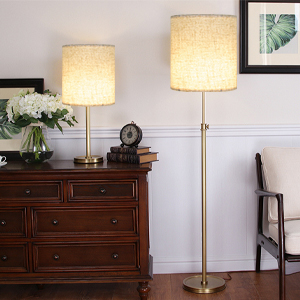 beige lampshades