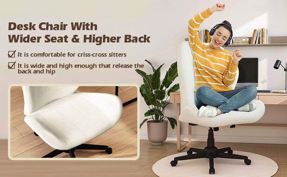 wide desk chair