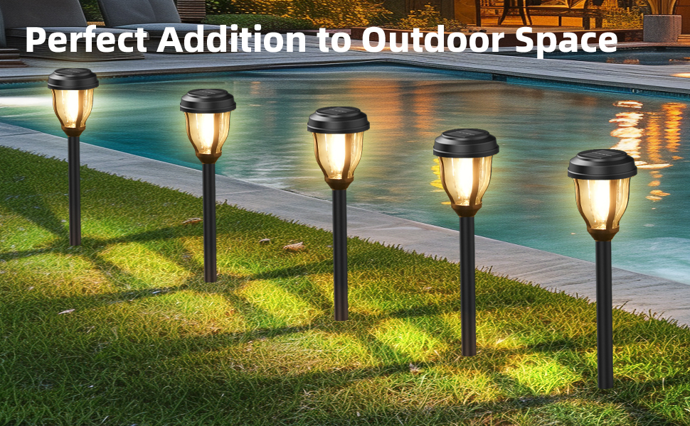 12 Pack Solar Lights Outdoor Waterproof