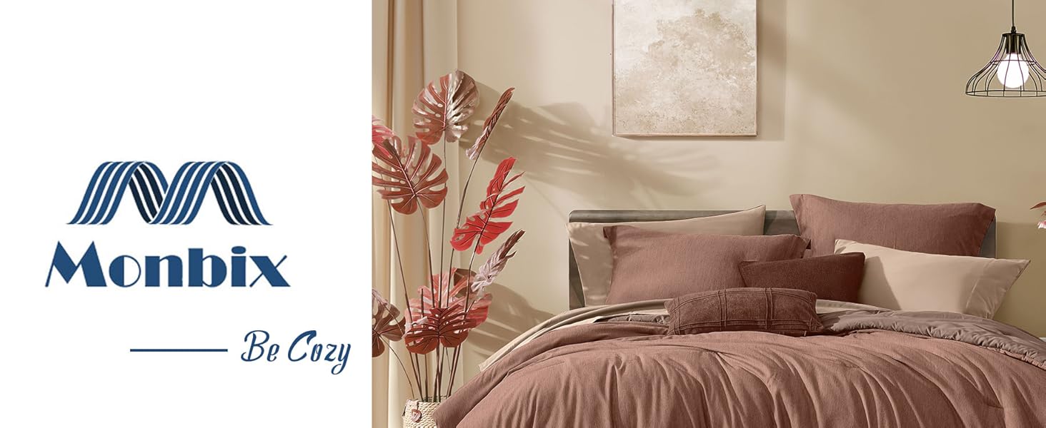 Monbix bedding comforter set