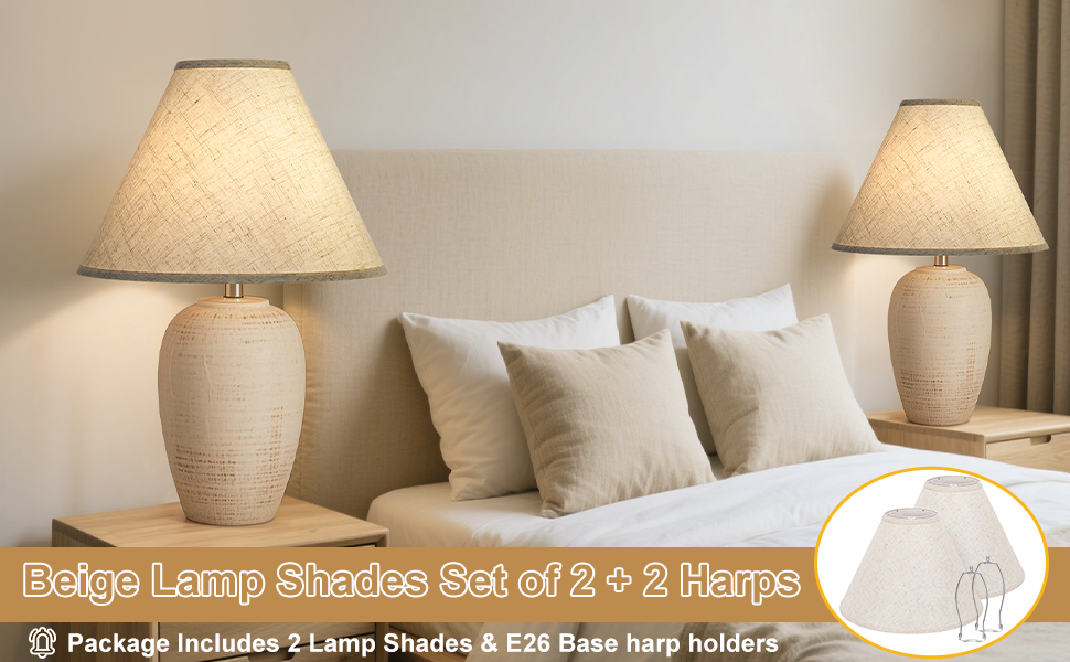 empire lamp shades set of 2