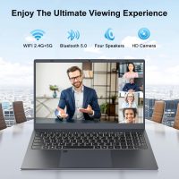 15.6" Laptop Computer, Windows 11 Laptop, 16GB RAM, 512GB SSD(Expandable to 2TB), Intel Quad-Core N5095(Up to 2.9 GHz), 1080P FHD Display, Fingerprint, Backlit KB, Wi-Fi 5, BT5.0, Quad-Speaker - Image 6