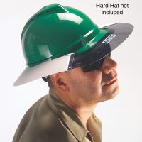 MSA 697410 V-Gard Sun Shield - Standard V-Gard Hat/Full Brim Attachment, Polyurethane Brim Extender, Smoke-Tinted Lexan, Added Sun & Heat Protection, Reusable & Replaceable Hard Hat Accessory - Image 3