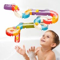 Duck Slide Bath Toys for Kids Ages 4-8, Wall Track Building Set 3+ Year Old, Fun DIY Kit Bathtub Time Birthday Gift for Toddler Boys & Girls (34 PCS) - Image 8