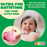 JOYIN 12 PCS Light Up Bath Toys, Toddler Flashing Colourful LED Bathtub Mermaid Toy, Baby Bathtime Floating Rubber Shower Gifts for Infant Kids Boy Girl Valentines Easter Gifts Swimming Pool Party - Image 4