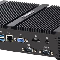 KINGDEL Fanless Industrial Computer, Mini PC, core i7 8th Gen. CPU, 16GB RAM 512GB NVMe SSD, 4K: 4096 x 2304, HD Port, VGA, 2xCOM RS232, Metal Case - Image 5