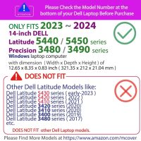 mCover Case ONLY Compatible for 2023～2024 14" Dell Latitude 5440 5450 Series/Precision 3480 3490 Series Windows Notebook Computer (NOT Fitting Any Other Dell Models) - Purple - Image 2