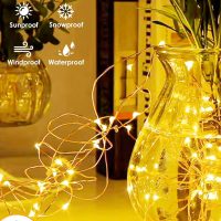 66Ft 200 LED Fairy Lights Plug in, Waterproof String Lights Outdoor & Indoor 8 Modes Christmas Light Bedroom Decor, Timer Twinkle Lights for Girl's Room Garden Party Christmas Decorations (Warm White) - Image 2
