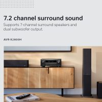 Denon AVR-X2800H 7.2 Ch Stereo Receiver - 8K UHD Home Theater AVR (95W X 7), Wireless Streaming via Built-in HEOS, Wi-Fi, Dolby Atmos, DTS Neural:X & DTS:X Surround Sound, Bluetooth Amplifier - Image 6