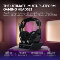 Logitech G Astro A50 X Omni-Platform Wireless Gaming Headset + Base Station for PS5, Xbox, PC: PLAYSYNC Video & Audio Switcher, HDMI 2.1 4K 120Hz VRR, - Image 2