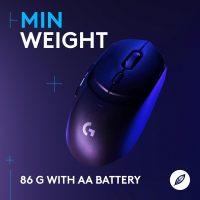 Logitech G309 Lightspeed Wireless Gaming Mouse, Lightweight, LIGHTFORCE Hybrid Switches, Hero 25K Sensor, 86g & 300+ hr Battery Life with AA Battery, 6 Programmable Buttons, PC & Mac - Black - Image 6