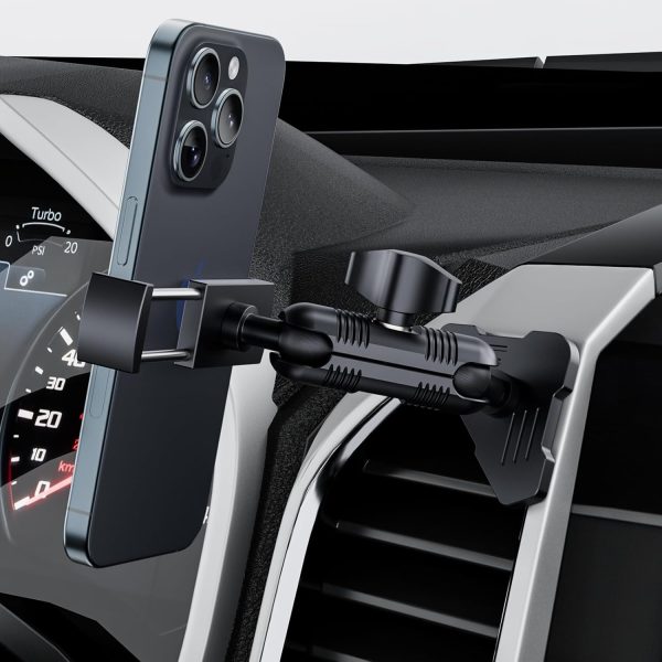 Kaishengyuan Metal Vent Phone Mount Compatible with 2015-2020 Ford F-150, 2017-2021 Super Duty & 2018-2021 Expedition, Car Solid Phone Holder Cellphone Cradles Bracket Stand for All Smartphone