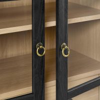 Modway EEI-6639-BLK-OAK Nolan Tall Arched Storage Display Cabinet, Black Oak - Image 7