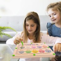 Magnetic Color & Number Maze - Montessori Wooden Color Matching Learning Counting Puzzle Board - Toddler Fine Motor Skills Toys for Boys Girls 3 4 5 Years Old - Image 6