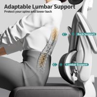 TRALT Office Chair Ergonomic Desk Chair, 330 LBS Home Mesh Office Desk Chairs with Wheels, Comfortable Gaming Chair, High Back Office Chair for Long Hours (White) - Image 4