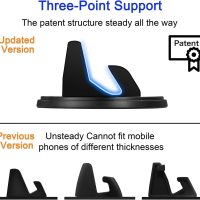Car Phone Mount with Three-Point Support for Car Dashboard, 360 Degree Rotatable Washable Cell Phone Holder for Car Compatible Smartphones and GPS Devices - Image 3