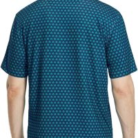 M MAELREG Mens Golf Shirt Short Sleeve Dry Fit Print Moisture Wicking Performance Patterns Collared Polo Shirt - Image 4
