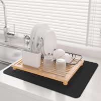 Stove Top Cover for Electric Stove - Food Grade Ceramic Stove top Cover, Silicone XXL Dish Drying Mat, Glass Cooktop Covers, Flat RV Range top Mats (Black,30x21) - Image 4