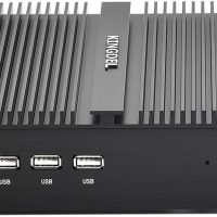 KINGDEL Fanless Industrial Computer, Mini PC, core i7 8th Gen. CPU, 16GB RAM 512GB NVMe SSD, 4K: 4096 x 2304, HD Port, VGA, 2xCOM RS232, Metal Case - Image 2