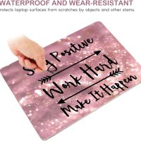 DINKY Laptop Skin Sticker Decal, 12" 13" 13.3" 14" 15" 15.4" 15.6 inch Laptop Universal Reusable Vinyl Skin Stickers Cover Art Decal Notebook PC Personalized Protector (Pink Letters) - Image 4