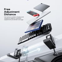 NODOCA Vertical Laptop Stand, MacBook/PC Stand with Headphone Holder, Desk Side Storage Rack for MacBook/Surface/Samsung/HP/Dell/Chrome Book - Black - Image 2