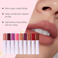Staining Oil, Lips Staining Lip Oil, Both an Oil and a Stain, Lip Tint Lips Oil Long-Lasting Moisturizing, Non-stick to Cup, Rose & Sweet Glossy Creamy Texture (Sweet) - Image 7