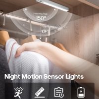 6 Pack Led Under Cabinet Lights Wireless with Charging Station, 7’’ Rechargeable Motion Sensor Light Indoor, Dimmable Closet Lights for Cabinets, Bookshelf, Stair, Hallway - Image 4