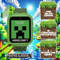 Minecraft Kids Smart Watch – Touchscreen Interactive Watch with 10 Customizable Clock Faces, Built-in Camera, Video Recorder, Alarm, Calculator, Games & Pedometer – Fits Wrists 5.5" to 8" - Image 4