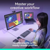 Logitech MX Creative Console, 9 Customizable LCD Keys, Stream Deck Accessories, Control Dial for Graphic Design, Adobe, Zoom, Spotify - Graphite, 3-Month Adobe Creative Cloud Membership - Image 3