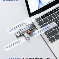 Dockteck SD Card Reader, 5G Super Speed USB3.0 SD/TF Card Reader, 3-Slot USB A/C to SD/Micro SD/USB A Memory Card Reader for UHS-I SD/Micro SD/SDHC/SDXC/MMC, Support OTG for Plug&Play - Image 6