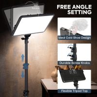 2-Pack Photography Lighting Kit, NiceVeedi 22W LED Video Light Kit, 2900-7000K Dimmable Studio Light with Tripod Stand, 73" Stream Light for Video Recording - Image 6
