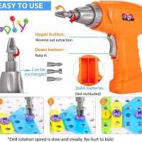 Educational Toys Building Blocks, 244 Pieces Electric Screwdriver DIY Building Toys for Boys and Girls, Educational Construction Building kit for Kids Ages 4 5 6 7 8 9 10 Year Old - Image 5