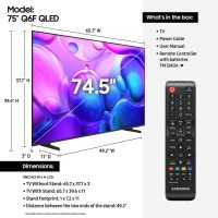 SAMSUNG 75-Inch Class QLED Q6F Series Smart TV (2025 Model, 75Q6F) Q4 Lite Processor, Quantum HDR, Motion Xcelerator 60Hz, Color Booster, 4K Upscaling, with Alexa Speaker - Image 2