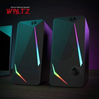Redragon GS510 RGB Desktop Speakers, 2.0 Channel PC Computer Speaker with 4 Colorful LED Backlight Modes, Enhanced Bass and Easy-Access Volume Control, USB Powered w/ 3.5mm Cable - Image 2
