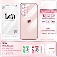 LeYi for Galaxy A16-5G Phone Case: Tempered Glass Screen Protector [2 Pcs]+ Full Camera Lens Protection,Love Heart Plating Luxury Shockproof Phone Case para Samsung A 16 5G Cute,Pink - Image 9