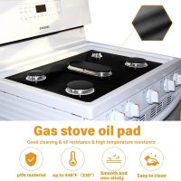 Gas Burner Covers - Easy Clean, Reusable Stove Top Liners, Non-Stick, Washable, Fits Most Gas Ranges, 27x16.7in - Image 2