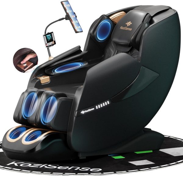 2025 Massage Chair Full Body, Zero Gravity SL-Track Shiatsu Massage Recliner Chair with Heat, 12 Auto Modes, Backlit Touchscreen and Calfrest Extension