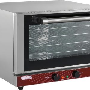 Kratos Commercial Oven, Half Size Electric Countertop Convection Oven, Holds Four Half Size Sheet Pans, 120V (29M-002)