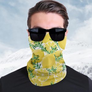 Skull Print Neck Gaiter Face Mask - Breathable Lightweight Headwear for Cycling and Outdoor Activities