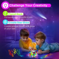 Rechargeable Game Handheld Cube - 15 Fun Brain & Memory Game with Score Screen - Christmas Easter Birthday Gifts for Boys Girls Ages 6-12+ Years Old - Toy Gift Idea for Kids Teens (Black) - Image 6