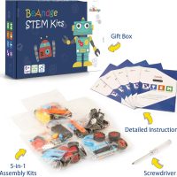 STEM Kits for Kids Crafts 6-8 8-12, Boys Gifts Toys for 6 7 8 Year Old Boy Birthday Gift Ideas, STEM Toys Crafts 6+ 7+ yr, Robotics Science Kits Activities Robot Building Age 8-10 9 10 11 12 13 14 - Image 2