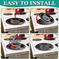 5304430149 5304430150 Black Porcelain Drip Pan Set & MP22YA Electric Range Burner Element Unit Set by Cenipar-Compatible with Frigi-daire Ken-more Cros-ley Tap-pan Range Oven/Stove - Image 7