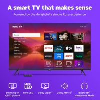 Roku Smart TV 2025 – 65-Inch Plus Series, Mini-LED TV – RokuTV with Enhanced Voice Remote – Flat Screen 4K QLED Television with Dolby Vision & Wi-Fi for Streaming Live Local News, Sports - Image 3